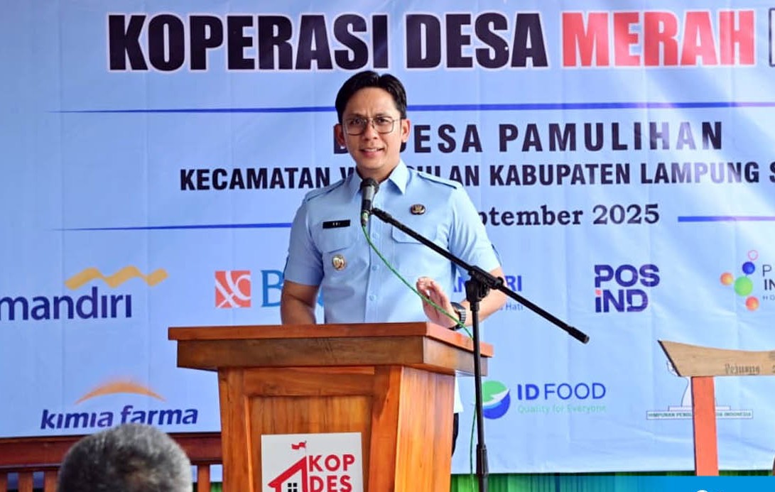 Bupati Lampung Selatan Resmikan Koperasi Desa Merah Putih di Way Sulan